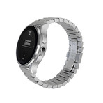 Luna Contemporary Digital Smart Watch // Steel + Steel Bracelet
