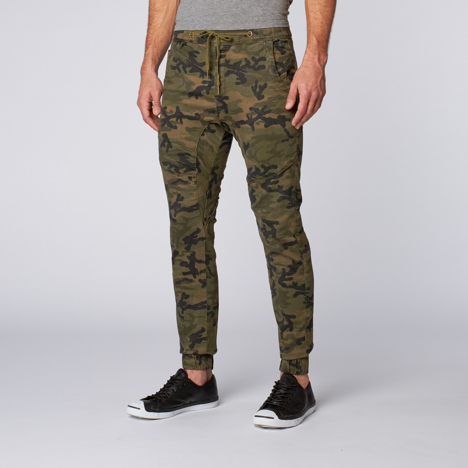 camo chino joggers