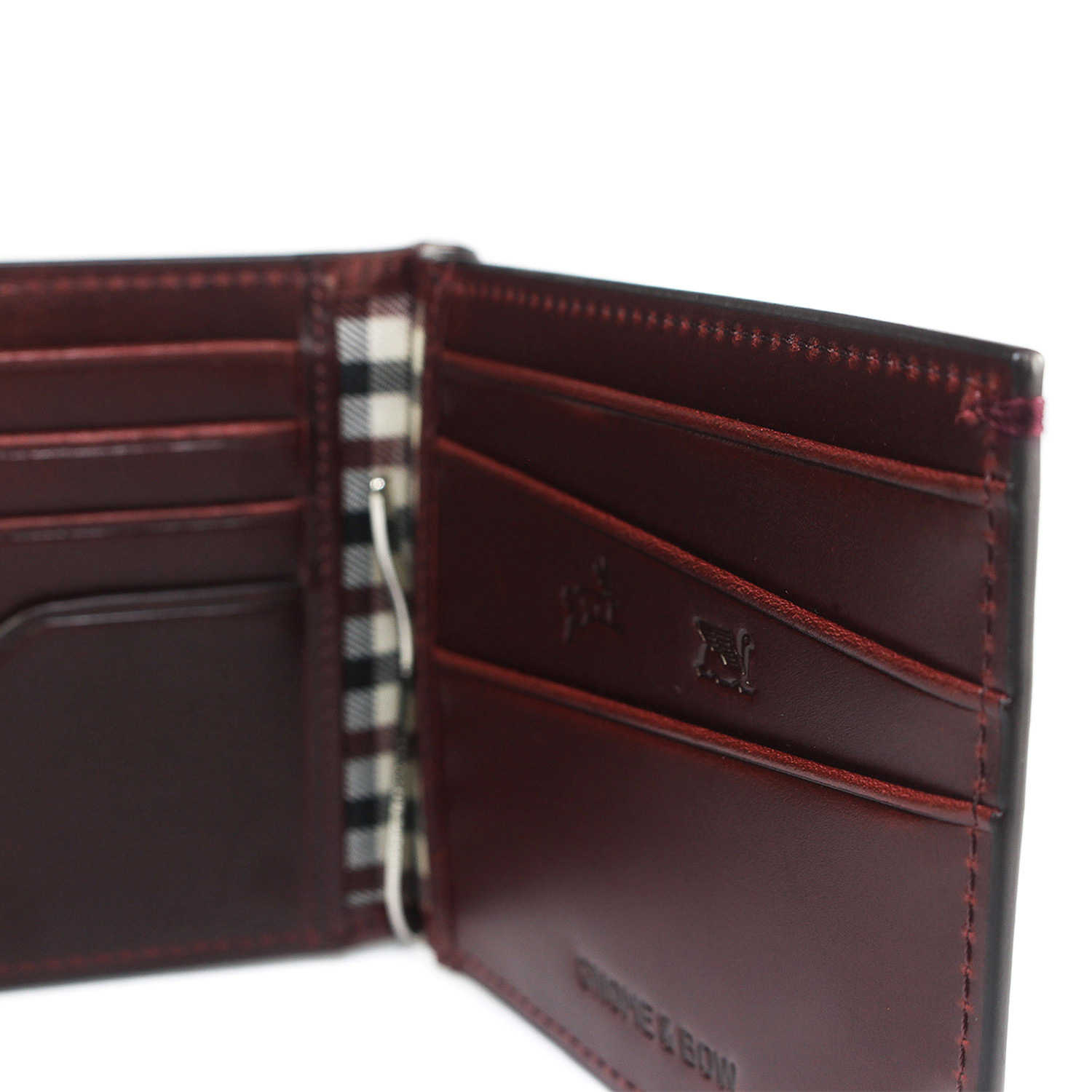 Regal Money Clip Billfold!    Oxblood Gnome Bow Touch Of Modern - regal money clip billfold oxblood