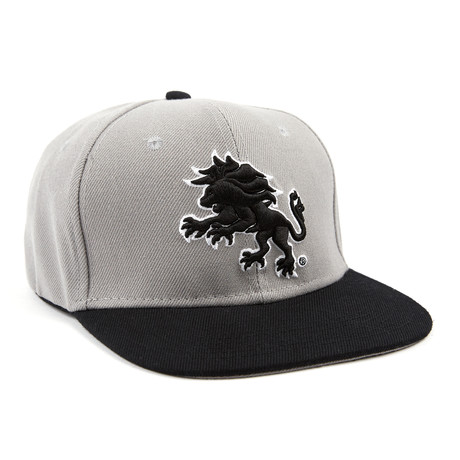 Leo Snapback Hat // Grey + Black