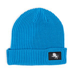 Leo Patch Beanie // Turquoise