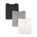 Crew Neck Essentials 3 Pack Tee / Pepper Pack (2XL)