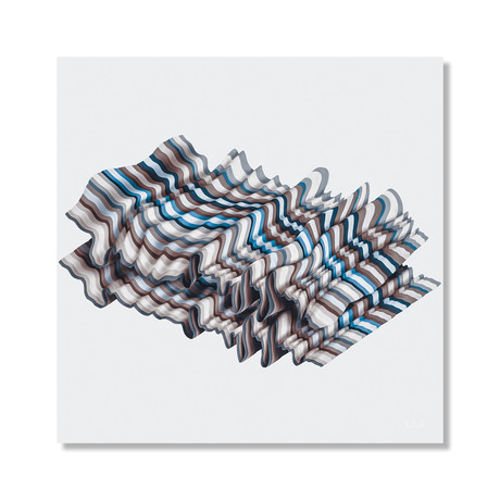 Tripping Over (16"W x 16"H // Stretched Canvas)