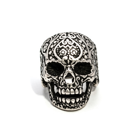 Iron Skull Ring // Size 9