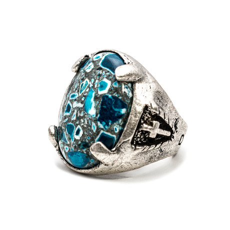 Legionary Ring // Blue Stone (Size 7)