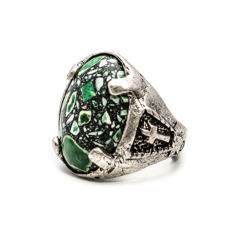 Legionary Ring // Green Stone (Size 7)