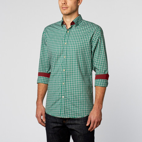 Jack Sport Shirt // Green + Grey (S)