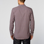 Button-Down Shirt // Red + Navy Check (2XL)