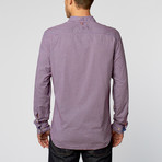 Button-Down Shirt // Purple Check (2XL)