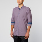 Button-Down Shirt // Purple Check (2XL)