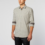 Checkered Sport Shirt // Grey + White (2XL)