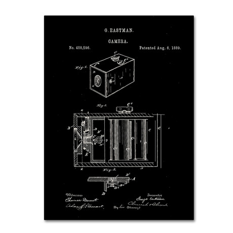 George Eastman Camera Patent // Black (14 x 19)