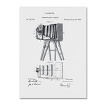 Photographic Camera Patent 1885 // White (14 x 19)