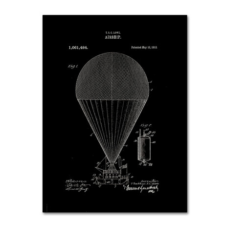 Airship Patent 1913 // Black (14 x 19)