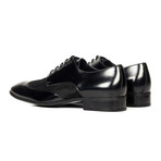 Leather + Suede Oxford // Black (Euro: 41)