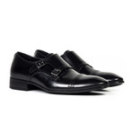 Leather Monk Oxford // Black (Euro: 40)