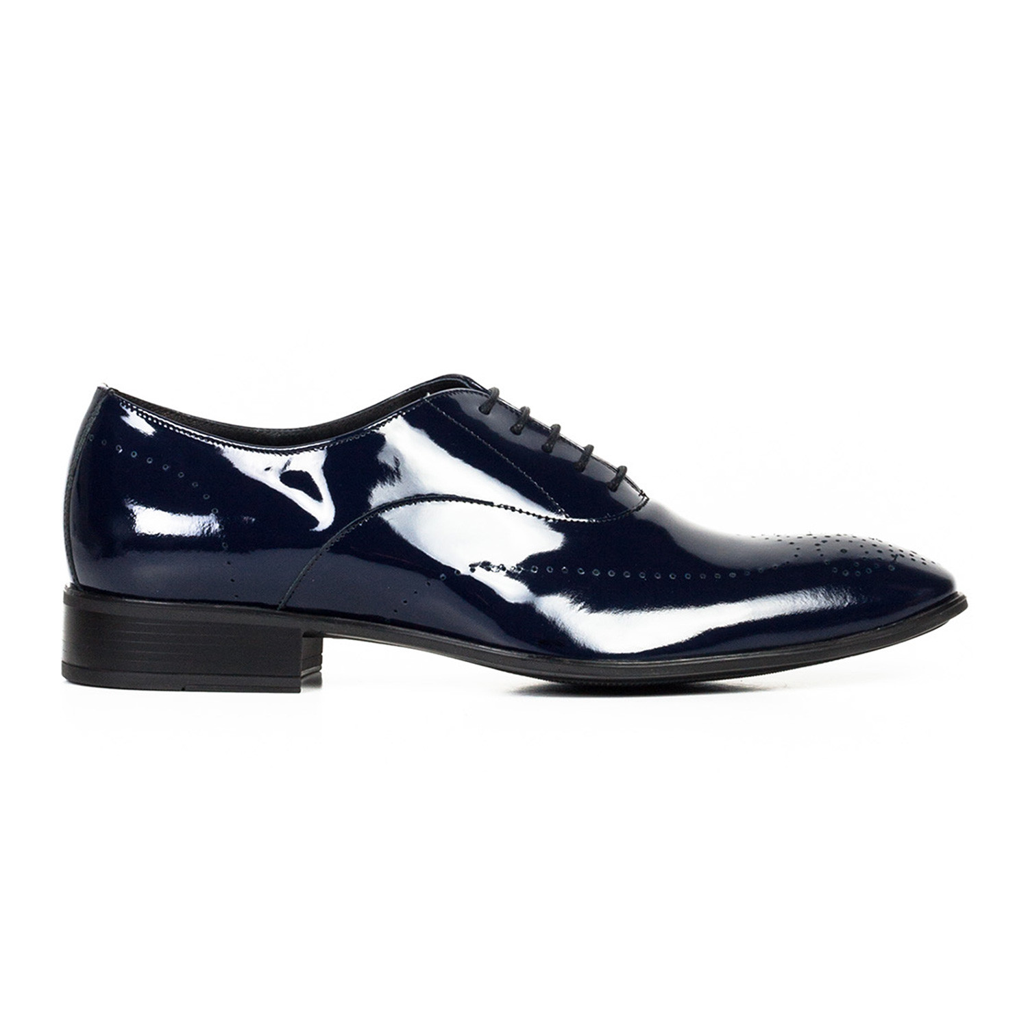 Leather Gloss Derby // Blue (Euro: 40) - Mister Coben - Touch of Modern