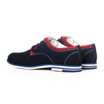 Flat Leather Shoe // Navy (Euro: 45)