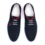 Flat Leather Shoe // Navy (Euro: 45)