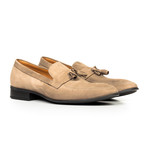 Suede Tassel Loafer // Tan (Euro: 42)