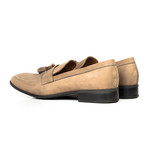 Suede Tassel Loafer // Tan (Euro: 42)