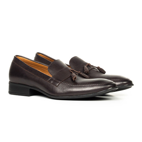 Leather Tassel Loafer // Brown (Euro: 40)