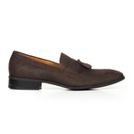 Suede Tassel Loafer // Brown (Euro: 44)