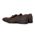 Suede Tassel Loafer // Brown (Euro: 44)