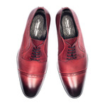 Leather Oxford Shoe // Red (Euro: 41)