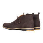 Suede Nubuck Ankle Boot // Brown (Euro: 45)