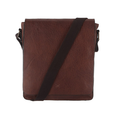 Brampton Vintage Leather Tablet Bag // Treacle