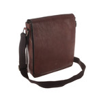 Brampton Vintage Leather Tablet Bag // Treacle