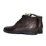 Leather Lace-Up Boot // Dark Brown (Euro: 40)