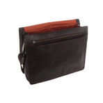 Darwin Leather Messenger Bag // Dark Brown