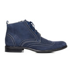 Leather Ankle Boot // Blue (Euro: 41)