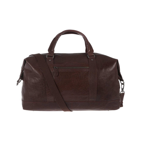 Monty Leather Holdall // Conker Brown