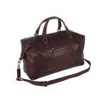 Monty Leather Holdall // Conker Brown