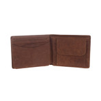 Pike Vintage Leather Wallet // Tan