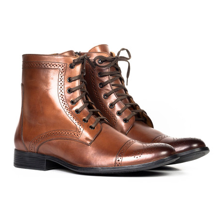 Leather Lace-Up Boot // Brown (Euro: 40)