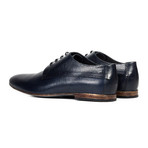 Snake Skin Leather Oxford // Navy (Euro: 40)