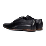 Snake Skin Leather Oxford // Black (Euro: 40)