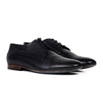 Snake Skin Leather Oxford // Black (Euro: 40)