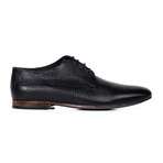 Snake Skin Leather Oxford // Black (Euro: 40)