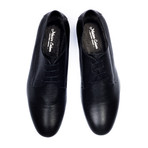 Snake Skin Leather Oxford // Black (Euro: 40)