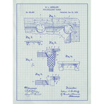 Pool Billiard Table // White Grid (11"L x 17"W)