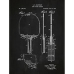 Ping Pong Racket // Chalkboard (11"L x 17"W)