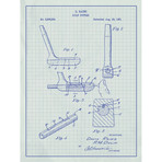 Golf Putter // White Grid (11"L x 17"W)