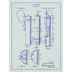 Golf Bag // White Grid (11"L x 17"W)