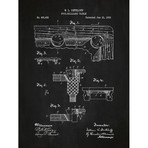 Convertible Billiards Table // Chalkboard (11"L x 17"W)