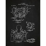 Modern Football Shoulder Pads // Chalkboard (11"L x 17"W)